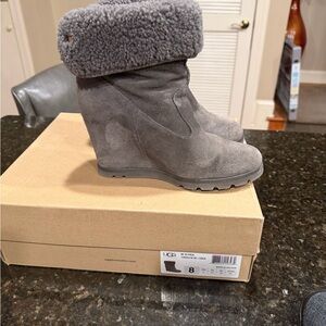 UGG Women's Charcoal Suede Winter Boots